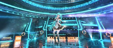 小米手機(jī)初音紀(jì)念限量款發(fā)布廣告